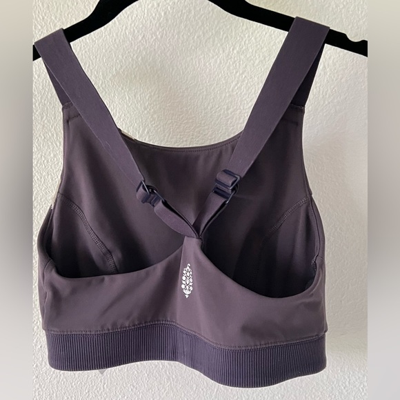 Free People FP Movement Freestyle Retro Sports Bra Purple Twilight Size Small - Picture 4 of 8